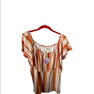 Ashley Stewart striped top